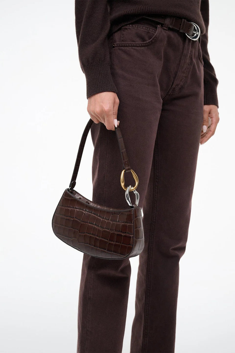 OLLIE BAG - ESPRESSO CROCO