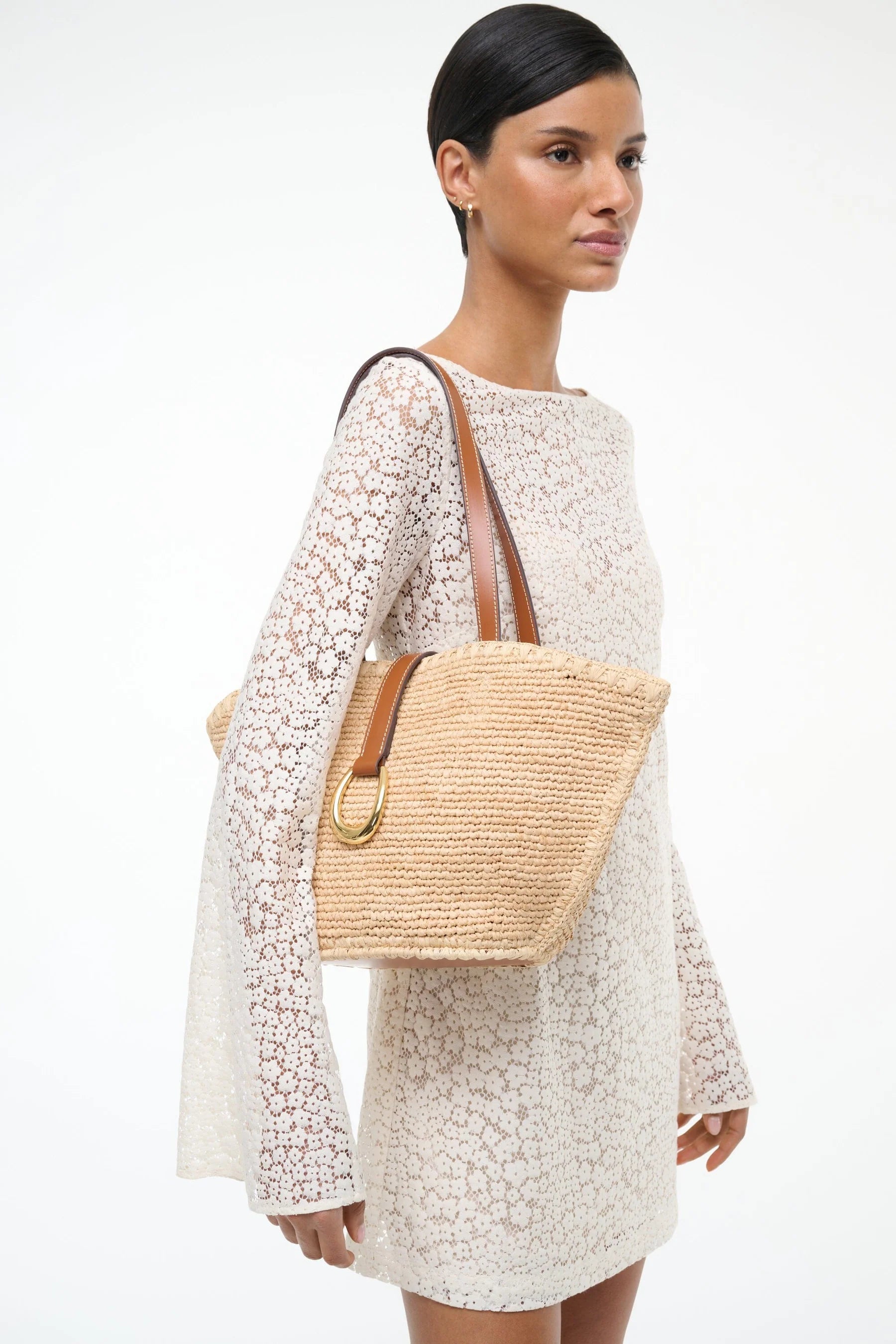 VISTA RAFFIA TOTE - NATURAL/TAN