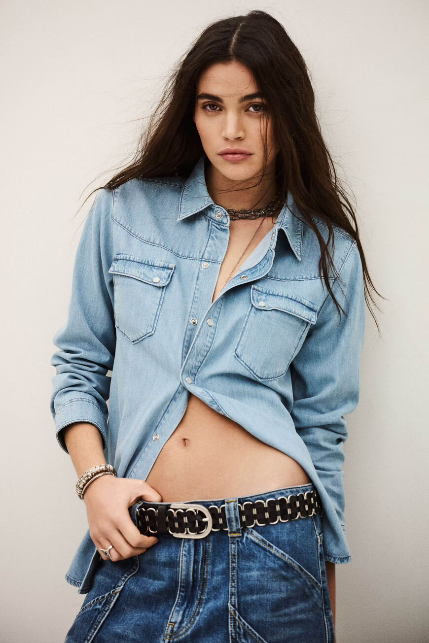 SHIRT ADALI - LIGHT USED BLUE