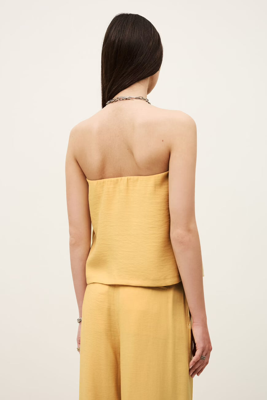 DEBORAH STRAPLESS BUSTIER TOP - PAILLE