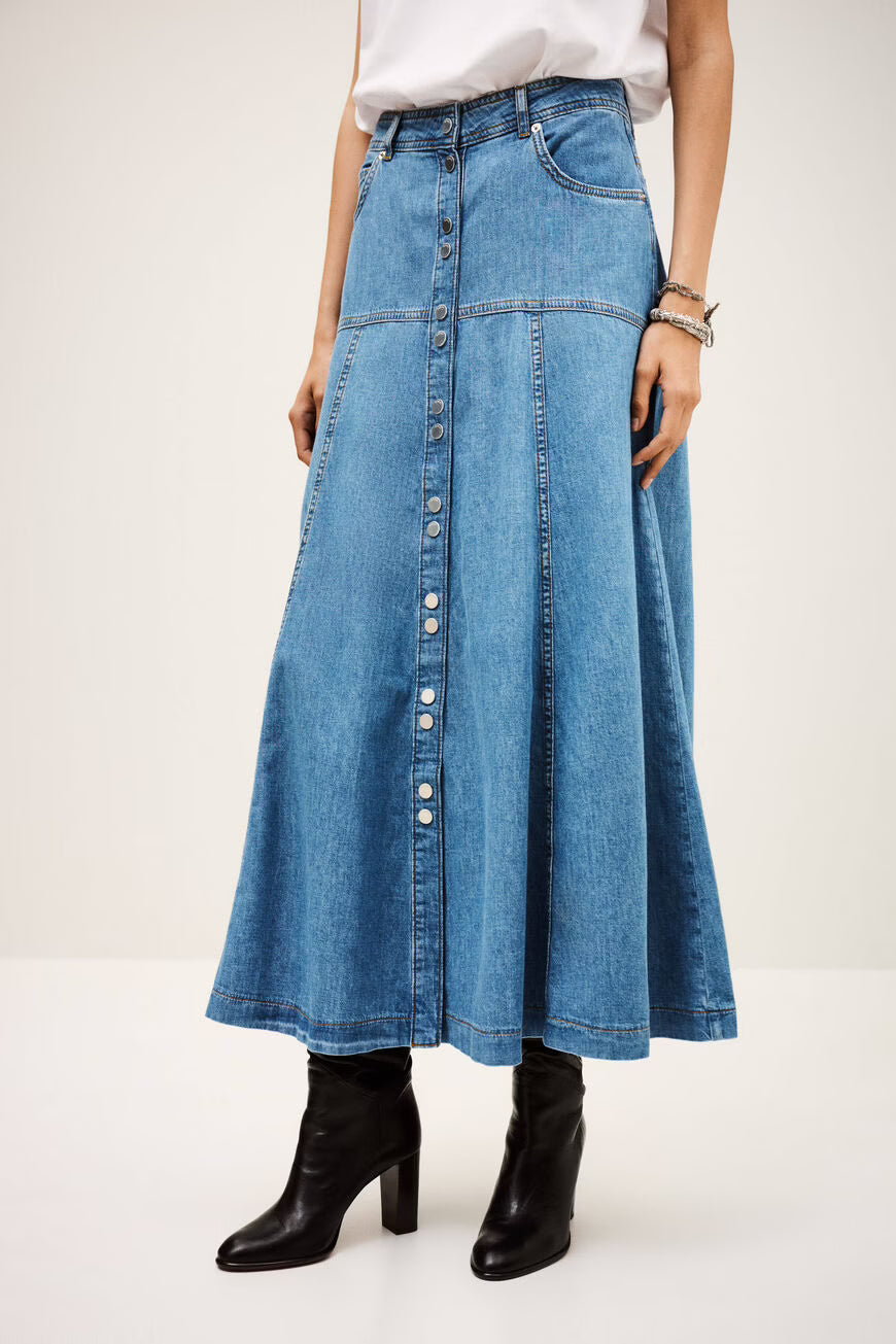 LONG FLARED SKIRT LADDIE - BLUE