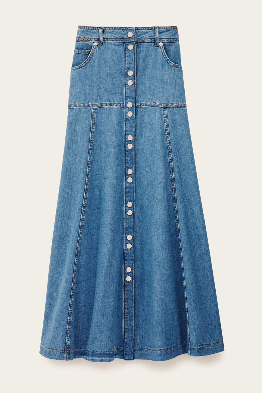 LONG FLARED SKIRT LADDIE - BLUE