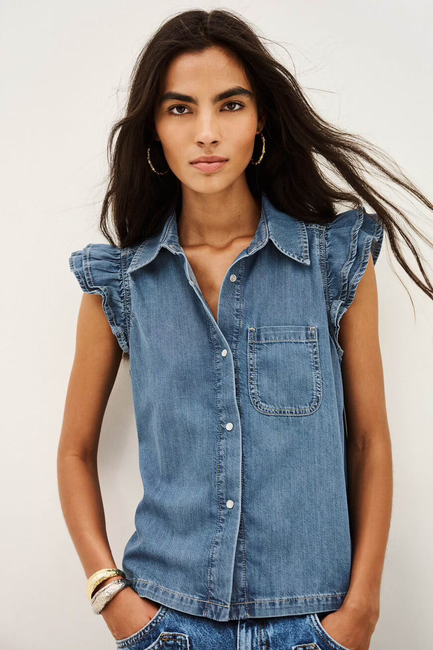 DENIM SHIRT YOYO - BLUE JEAN WASH