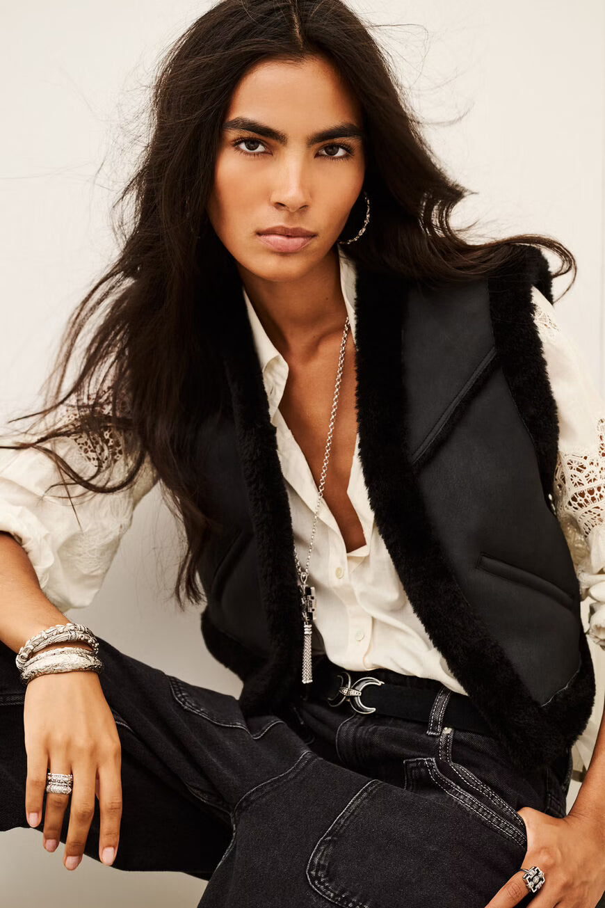 ROSANNE LACE SHIRT - OFF-WHITE