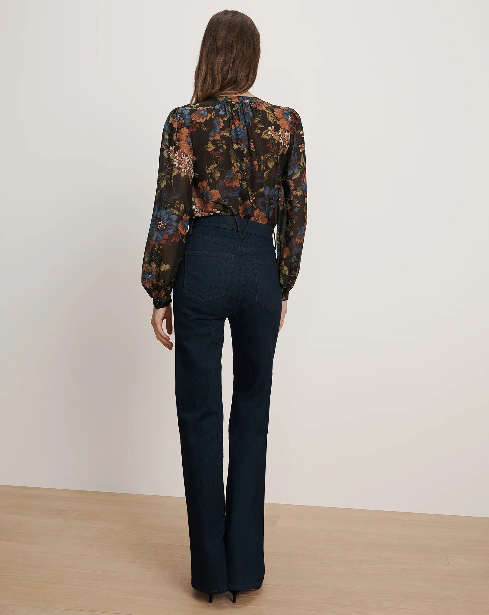 ASHLYNN SILK BLOUSE - BLACK MULTI