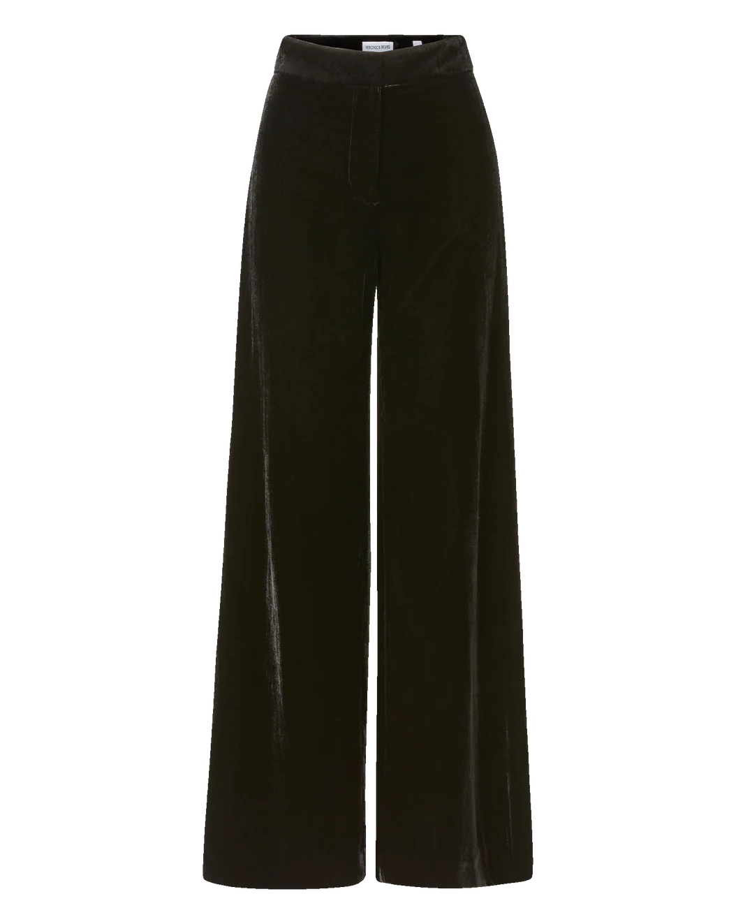 ALEX VELVET WIDE-LEG PANT - BLACK