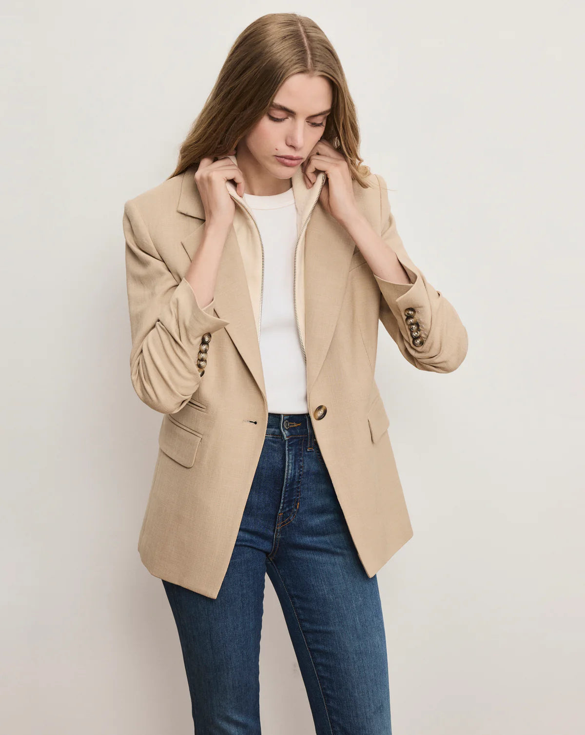 BATTISTA DICKEY JACKET - STONE KHAKI