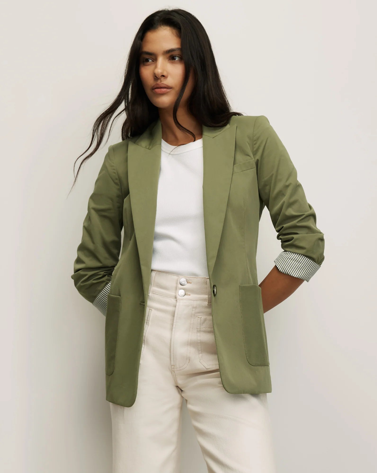 MCALLIN DICKEY JACKET - STONE ARMY