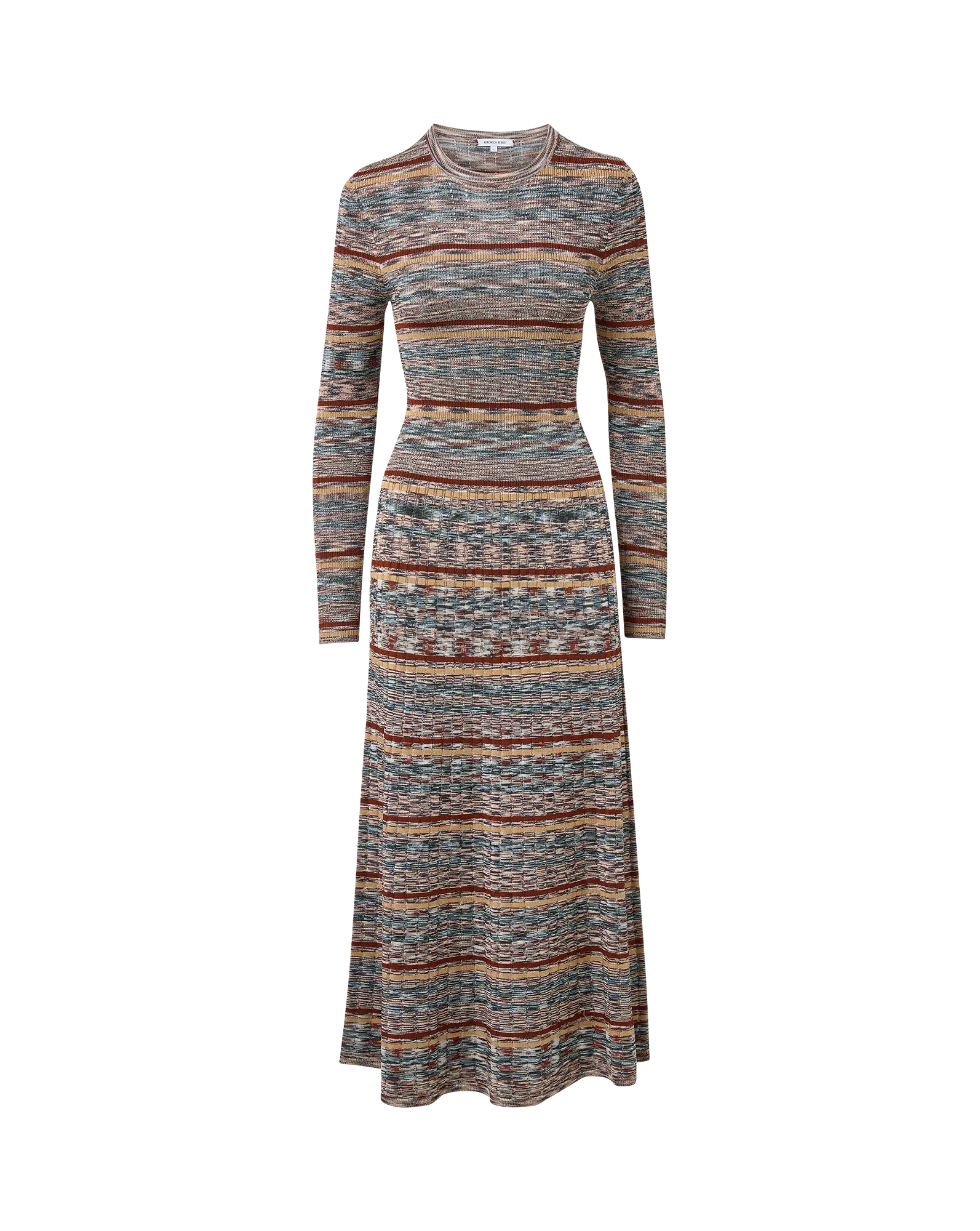 NAMI KNIT DRESS - RUST MULTI