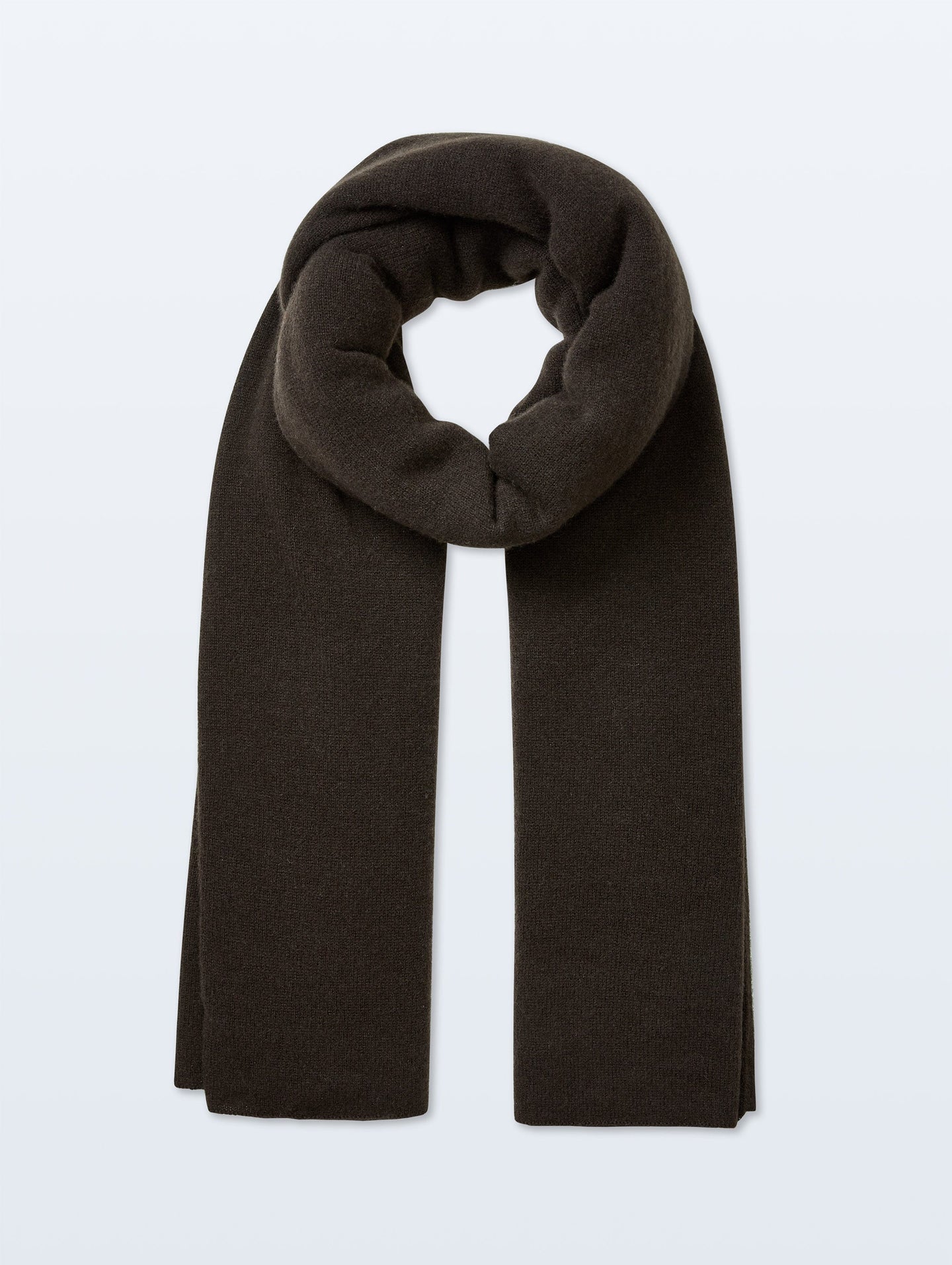 CASHMERE TRAVEL WRAP - DARK UMBER