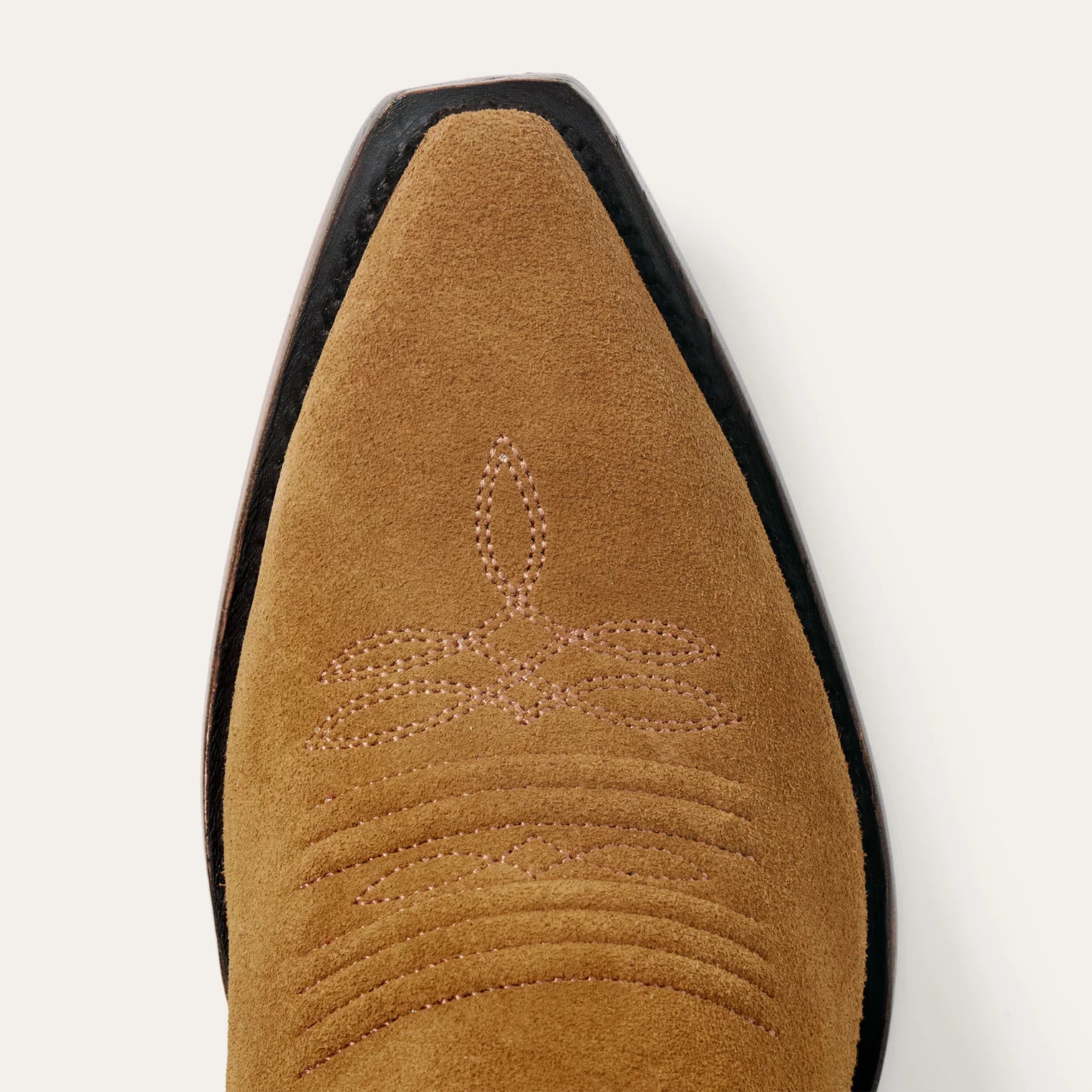 THE SUEDE FLORAL COWBOY BOOT - TAN FLORAL