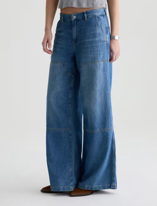 STELLA JEAN - LINEN LOW SLUNG PALAZZO - GALAXY