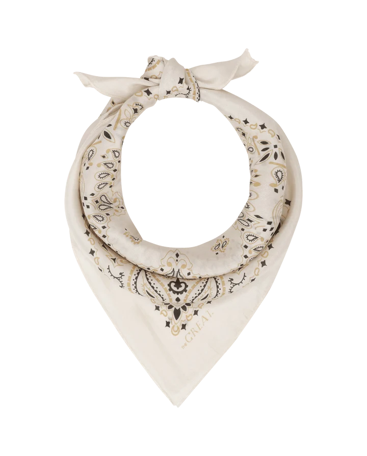 THE SILK BANDANA - CREAM