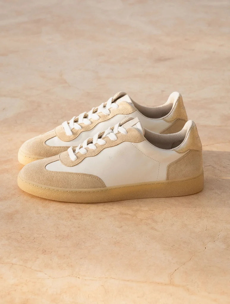 BAHIA SNEAKER - OFF WHITE & IRIDESCENT CHAMPAGNE