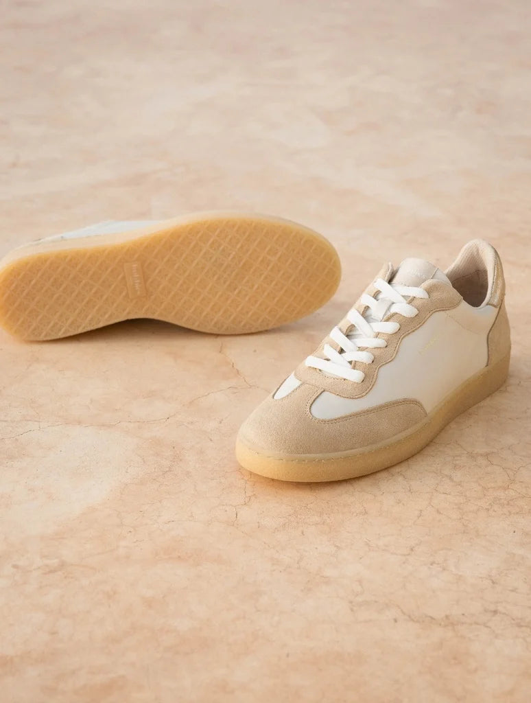 BAHIA SNEAKER - OFF WHITE & IRIDESCENT CHAMPAGNE
