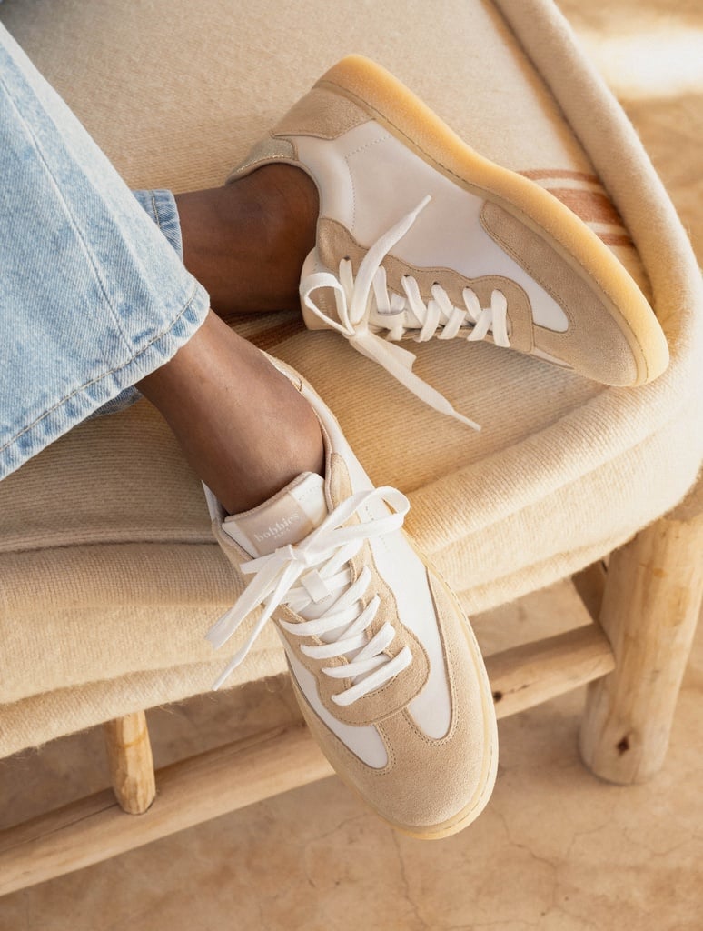 BAHIA SNEAKER - OFF WHITE & IRIDESCENT CHAMPAGNE