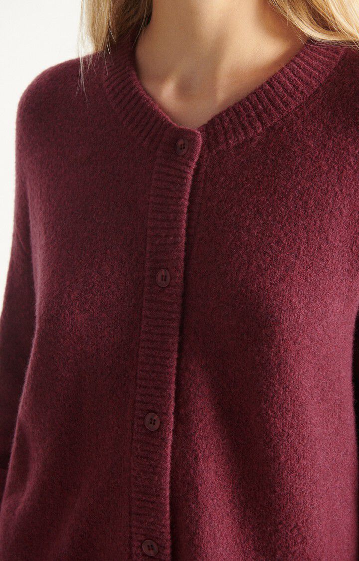 WOMEN'S CARDIGAN DAMSVILLE - MOTTLED GRAPE