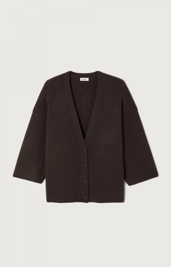 WOMEN'S CARDIGAN DAMSVILLE - MELANGE BROWN