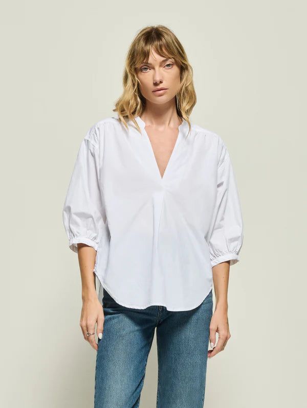 DAPHNA POPLIN SHIRT - WHITE