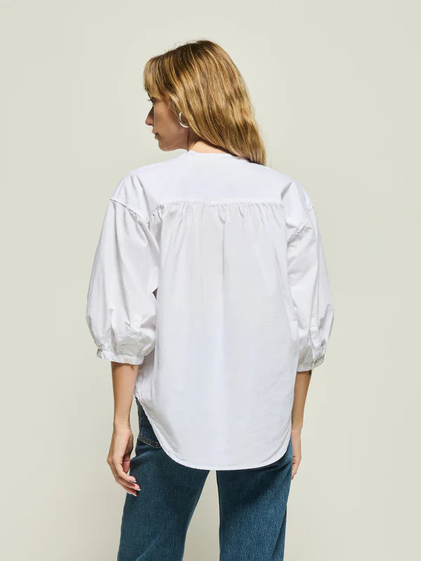 DAPHNA POPLIN SHIRT - WHITE