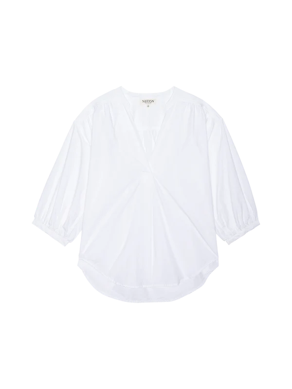 DAPHNA POPLIN SHIRT - WHITE
