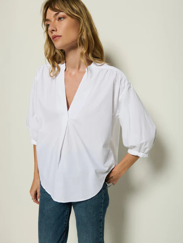 DAPHNA POPLIN SHIRT - WHITE