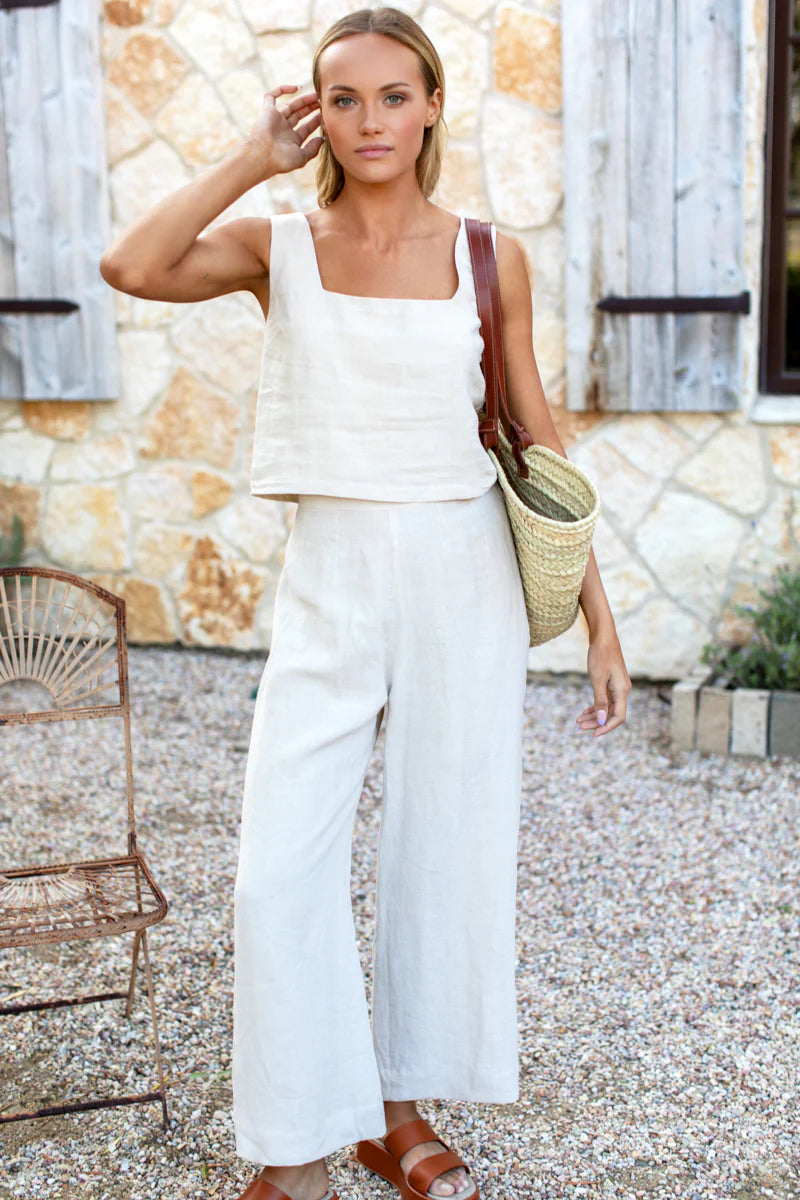 ROMA PANT - NATURAL LINEN