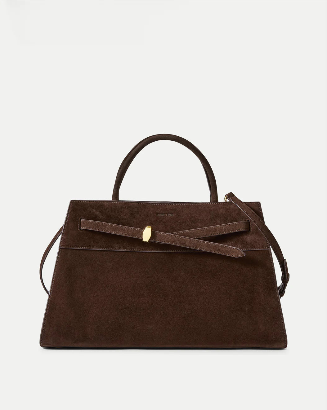 LARGE SUEDE VERONICA BEARD DASH BAG - ESPRESSO