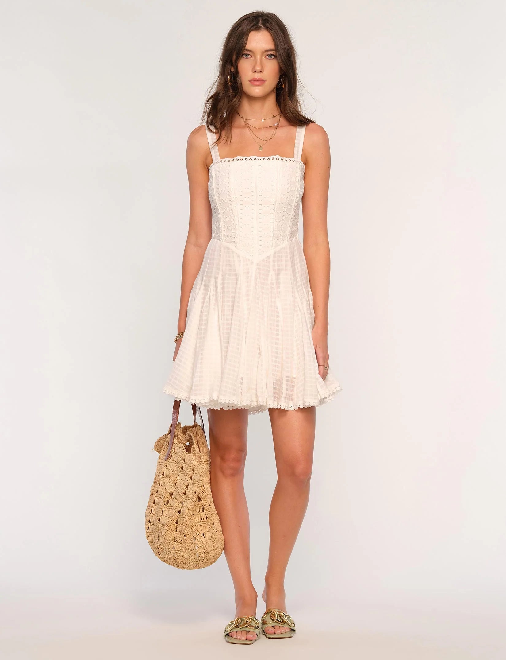 May Dress - Eggshell M May Dress - Eggshell M