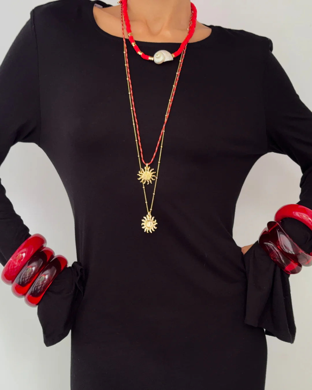 THE IBIZA SUN NECKLACE - GOLD