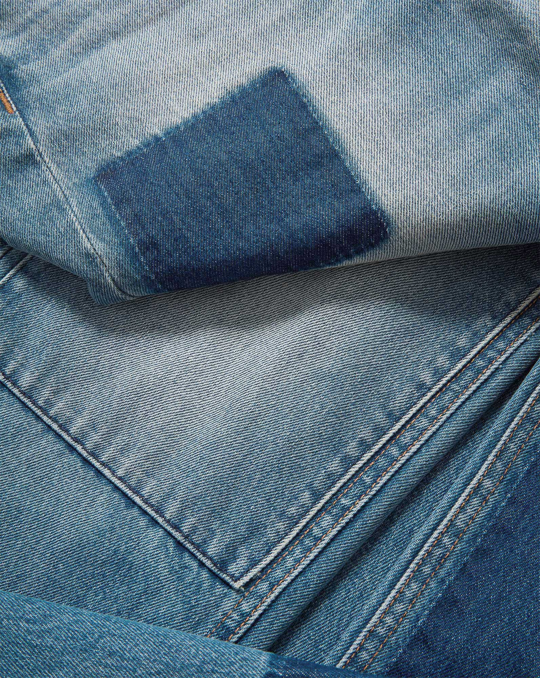 DYLAN PATCHWORK STRAIGHT-LEG JEAN - TIME LAPSE