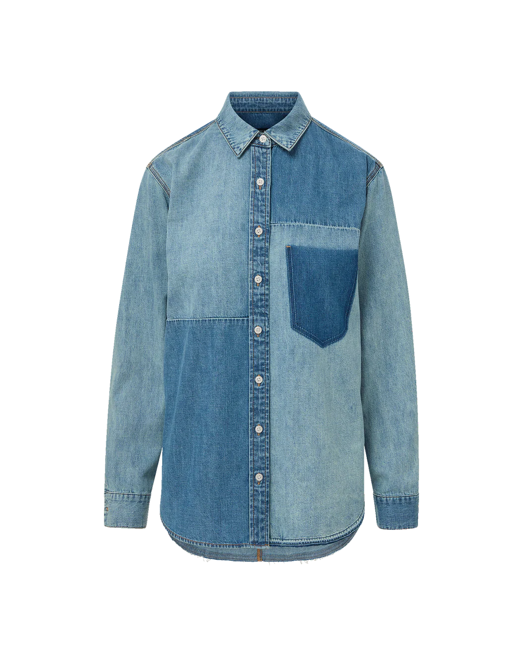 DALMA COLORBLOCK BUTTON-DOWN SHIRT - TIME LAPSE