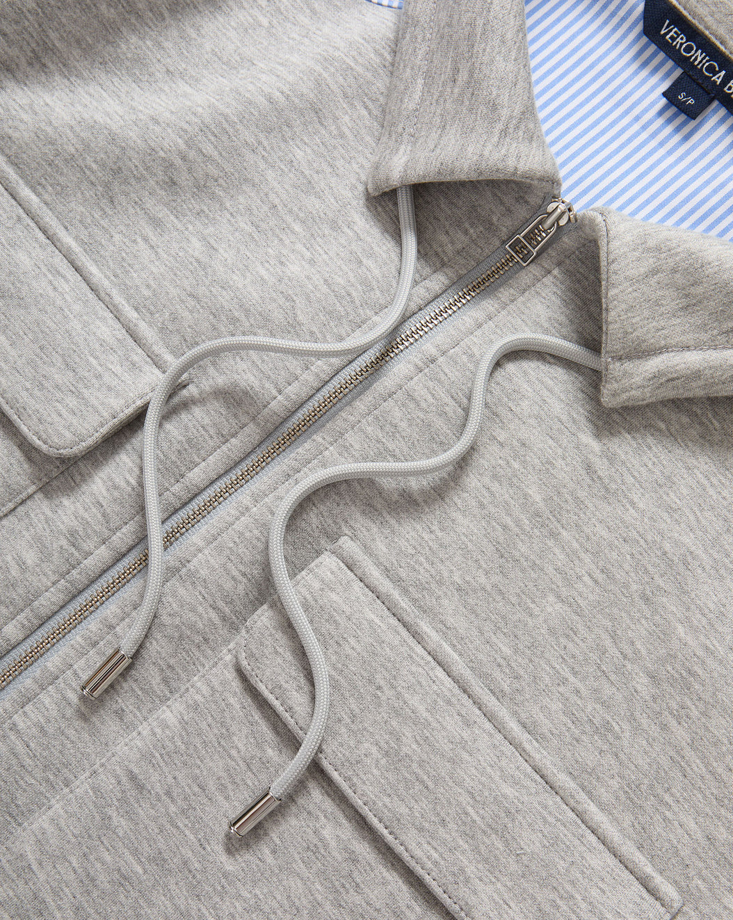 STELLANT STRETCH SCUBA JACKET - LIGHT HEATHER GREY