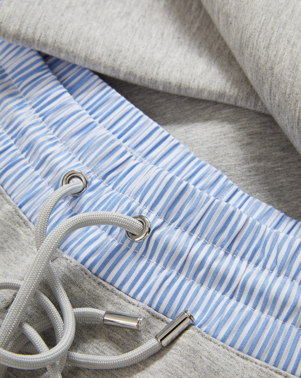 ERNIE KNIT WIDE LEG PANTS - LIGHT HEATHER GREY