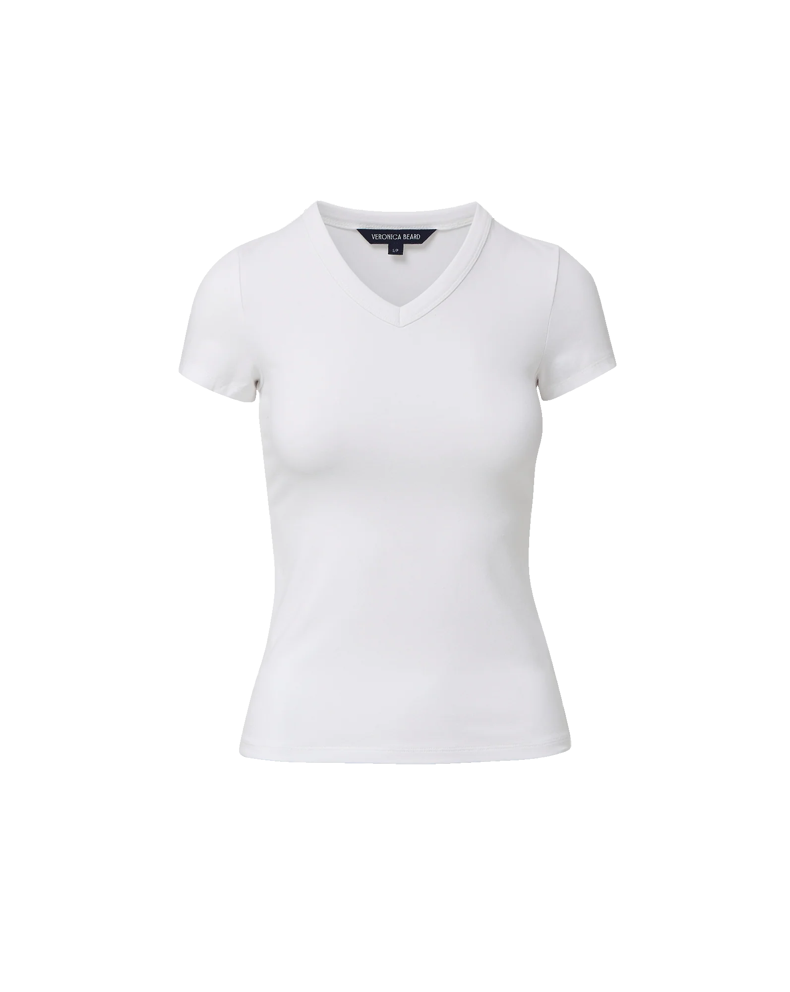 DEVIN V-NECK TEE SHIRT - WHITE