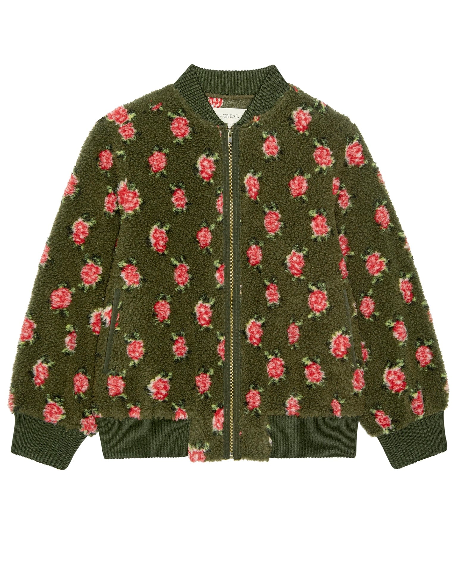 THE ZIP FRONT PLUSH BOMBER