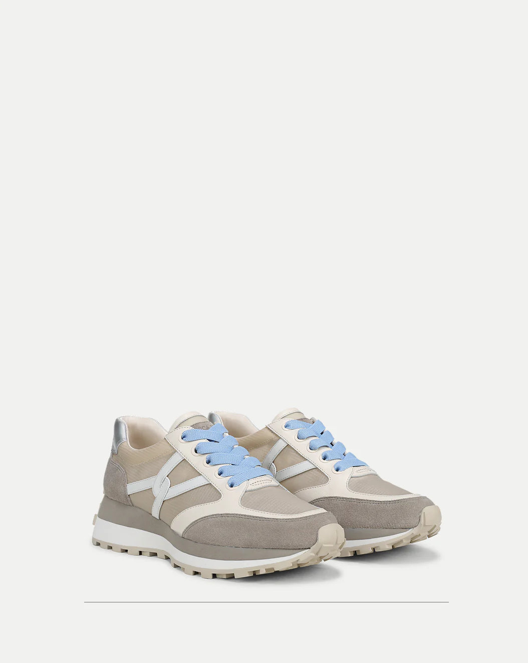 VALENTINA RIPSTOP SNEAKER - SAND/SILVER