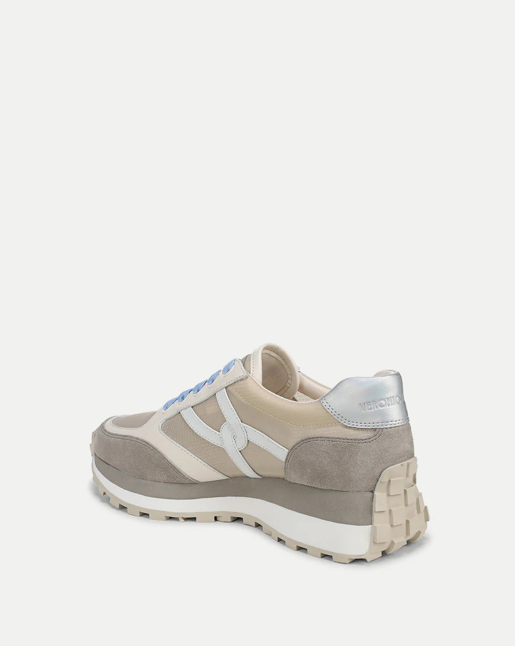VALENTINA RIPSTOP SNEAKER - SAND/SILVER