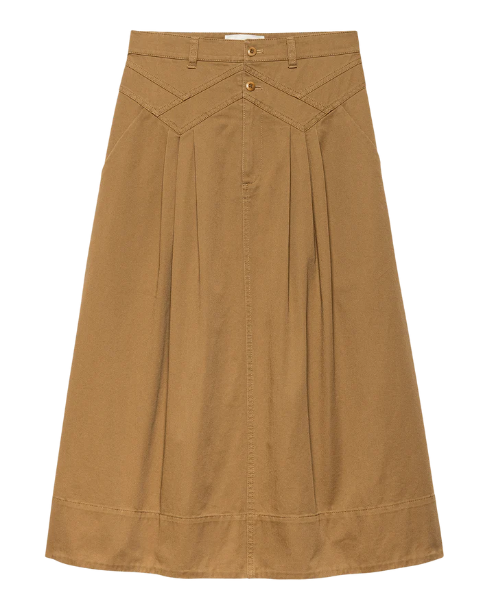 THE FIELD SKIRT - TOBACCO