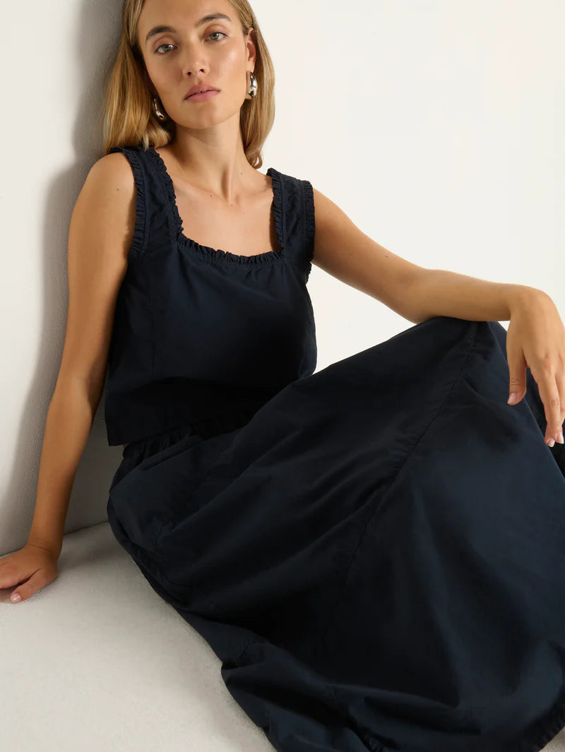 KARIN TIERED SKIRT - NIGHT SKY