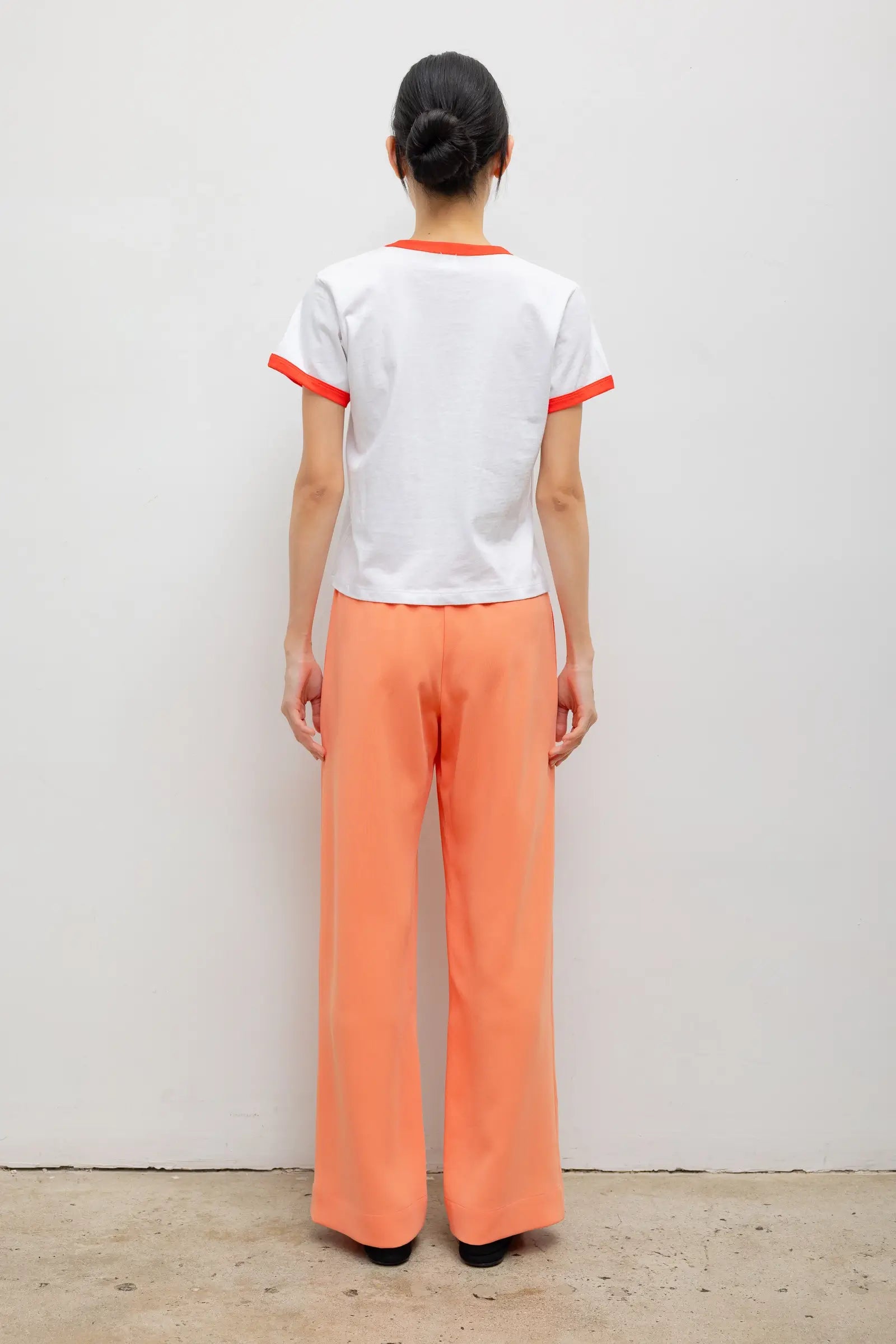 MARGO RINGER TEE - CERISE WHITE