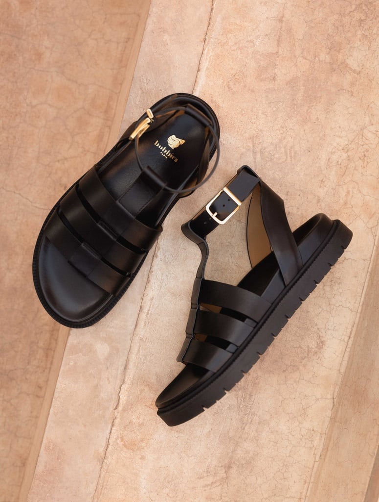 NELLIE - PASSION BLACK - FLAT SANDAL