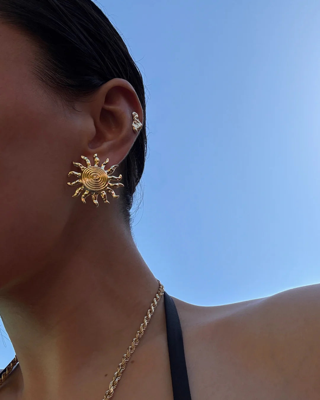 THE IBIZA SUN EARRINGS - GOLD