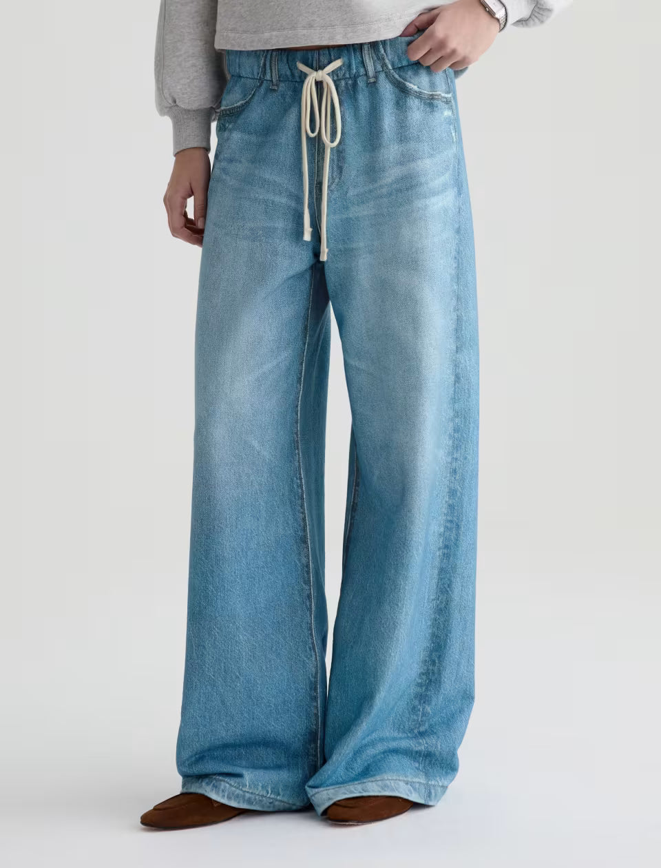 STELLA OFF-DUTY DENIM SWEATPANT - SPLASH