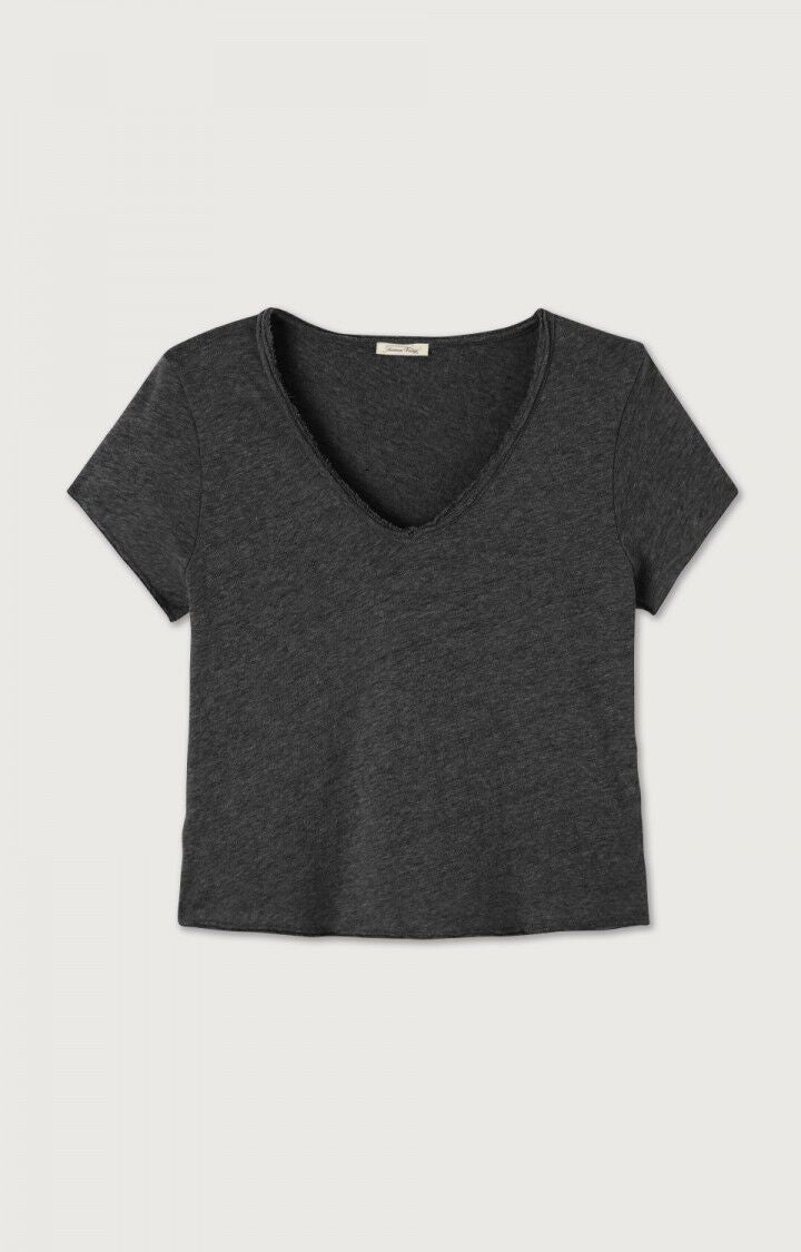 WOMEN'S T-SHIRT SONOMA - V NECK - VINTAGE BLACK