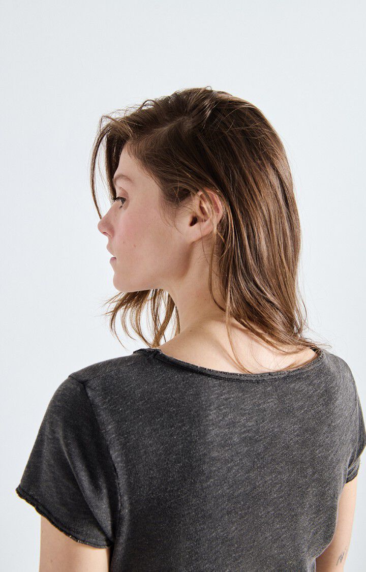 WOMEN'S T-SHIRT SONOMA - V NECK - VINTAGE BLACK