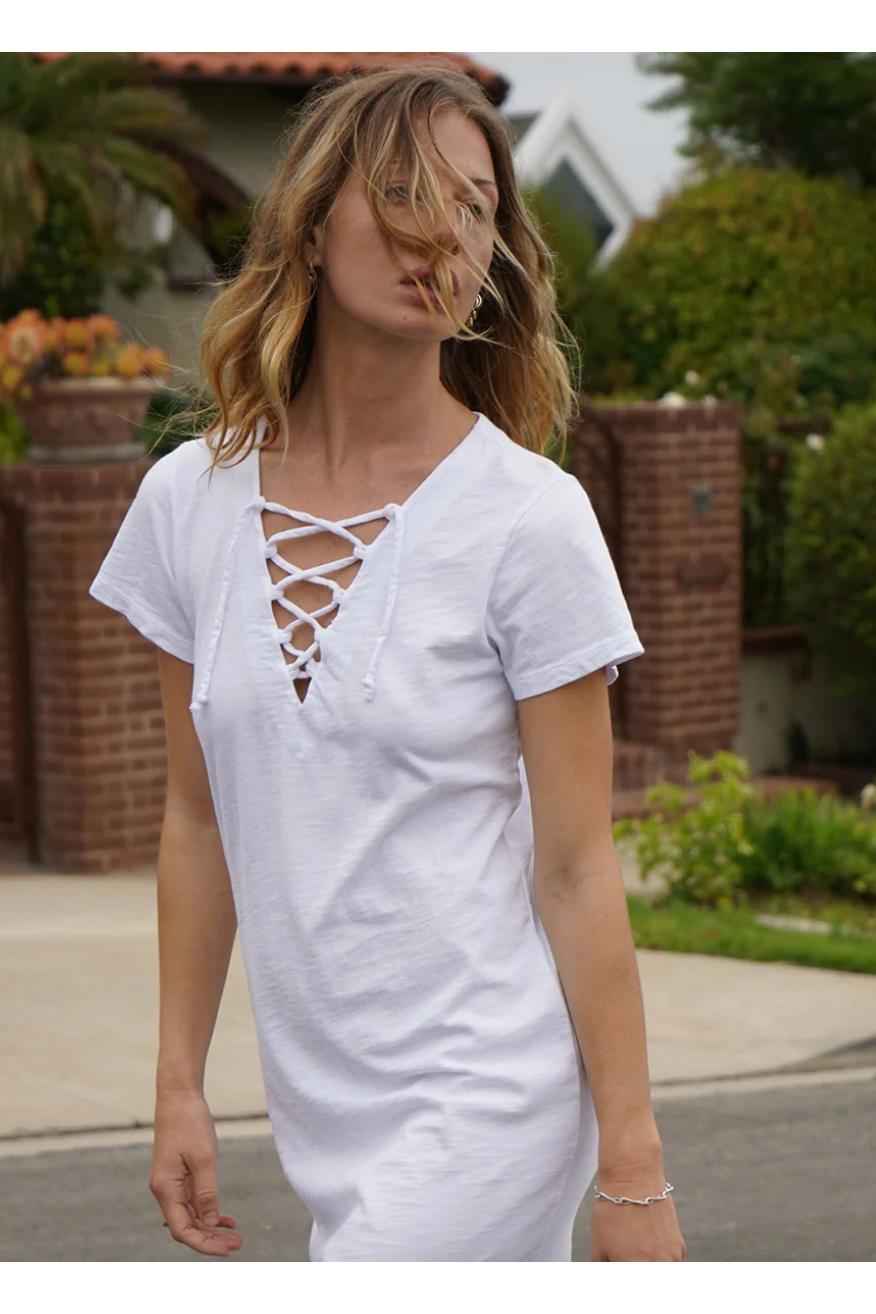 BEL AIRE LACE UP DRESS
