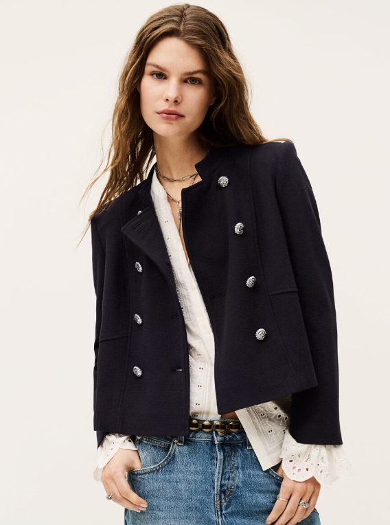 MISLY - SHORT JACKET - NAVY BLUE