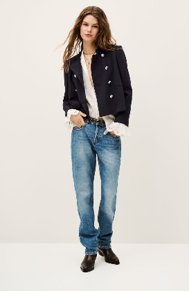 MISLY - SHORT JACKET - NAVY BLUE