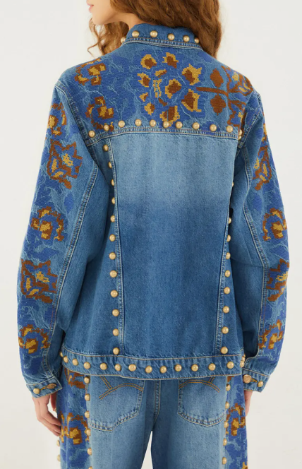 DETAILS STUDS METAL DENIM JACKET